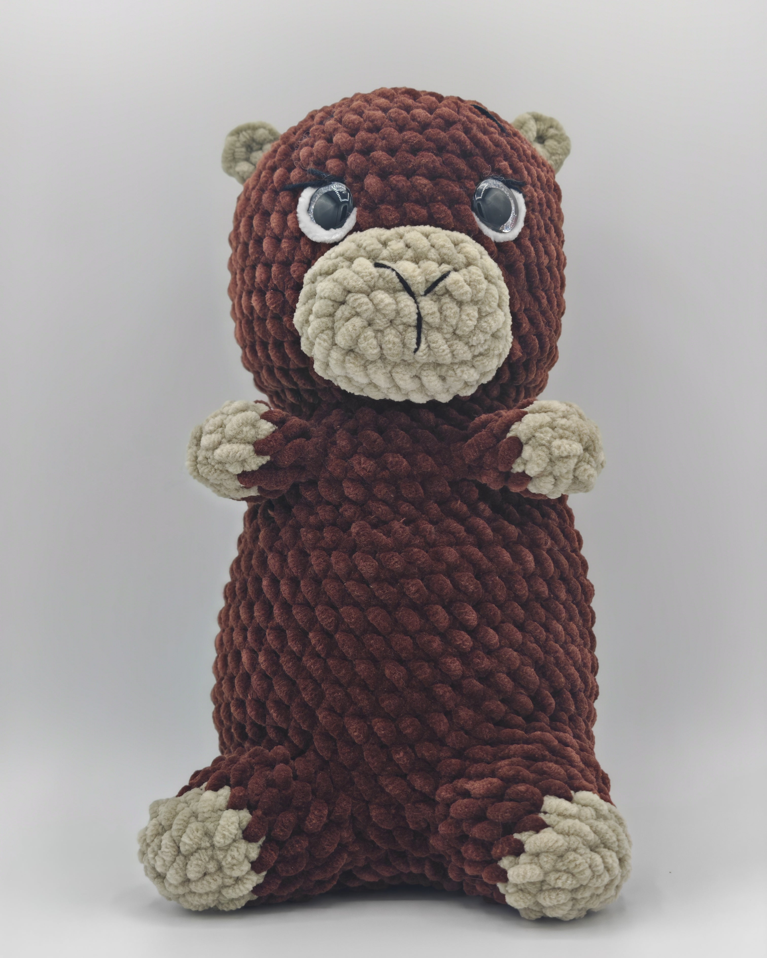 Gehäkeltes Amigurumi Biber Kuscheltier | Handgemachtes Stofftier | Geschenkidee für Kinder & Erwachsene