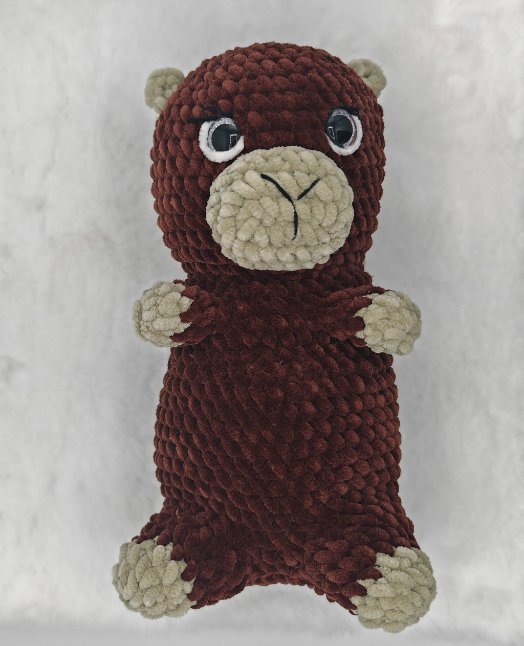 Gehäkeltes Amigurumi Biber Kuscheltier | Handgemachtes Stofftier | Geschenkidee für Kinder & Erwachsene