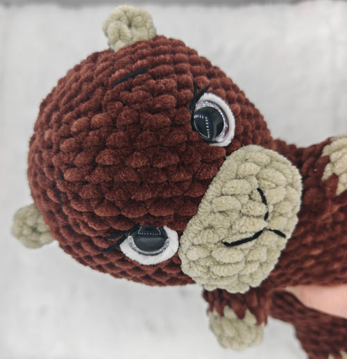Gehäkeltes Amigurumi Biber Kuscheltier | Handgemachtes Stofftier | Geschenkidee für Kinder & Erwachsene