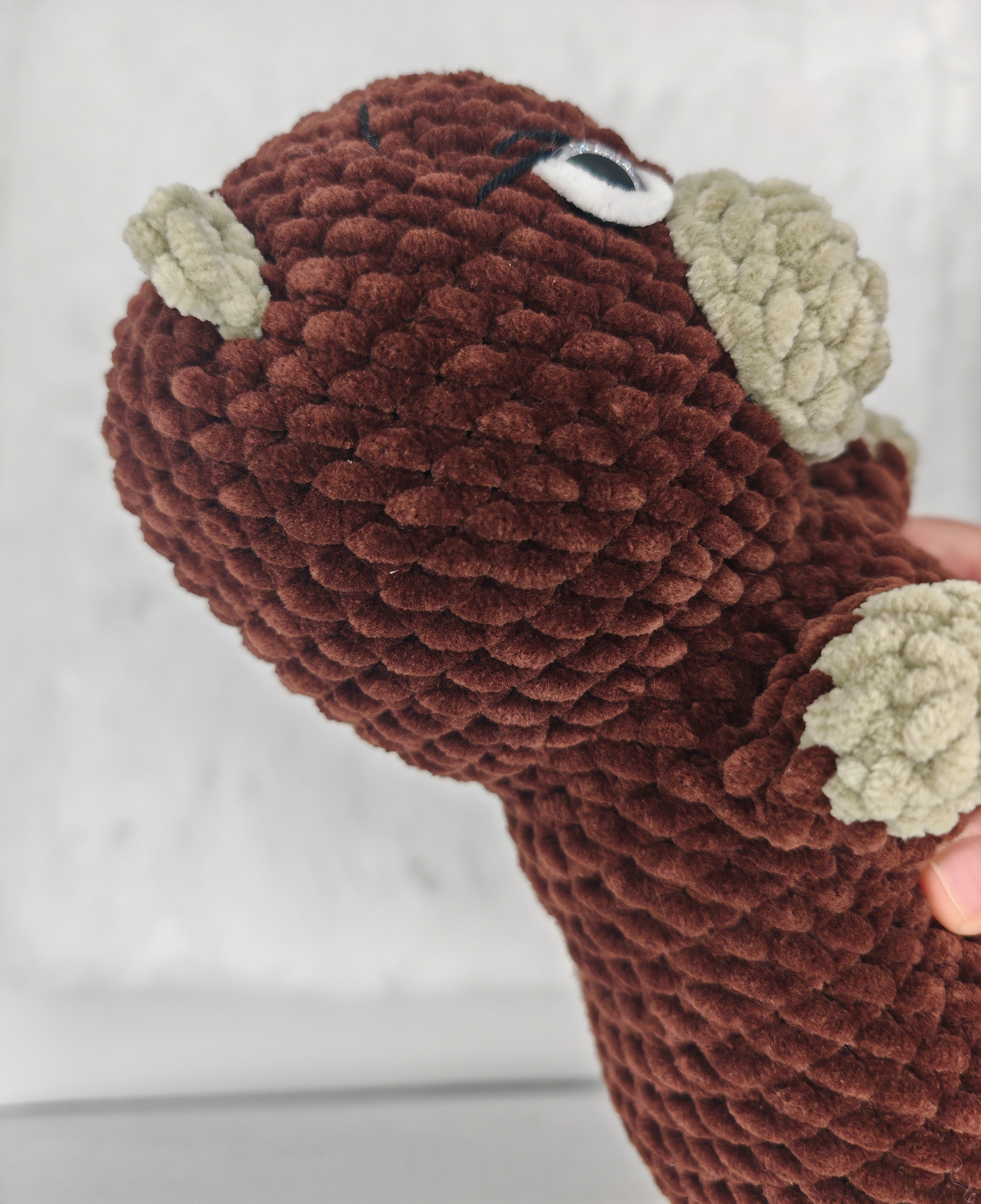 Gehäkeltes Amigurumi Biber Kuscheltier | Handgemachtes Stofftier | Geschenkidee für Kinder & Erwachsene