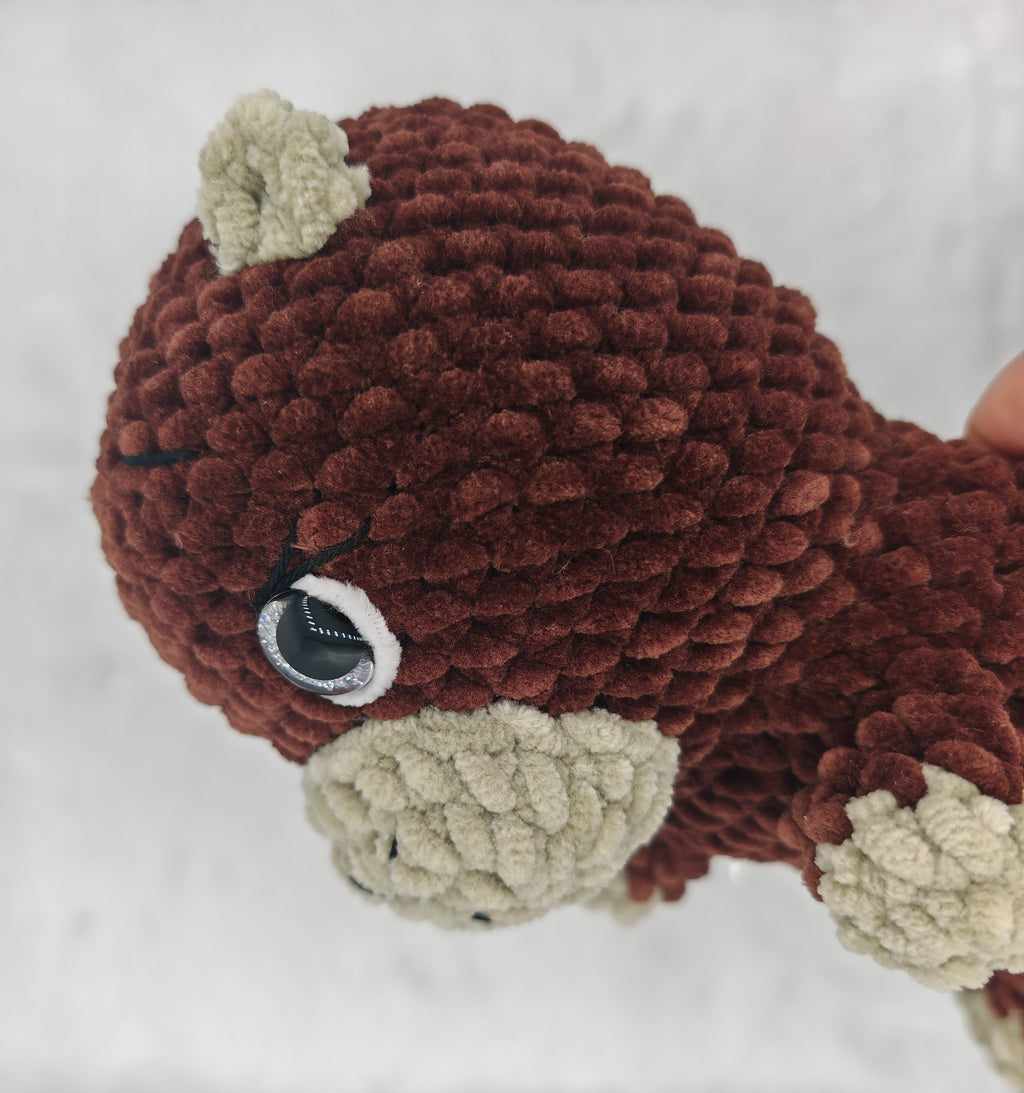 Gehäkeltes Amigurumi Biber Kuscheltier | Handgemachtes Stofftier | Geschenkidee für Kinder & Erwachsene
