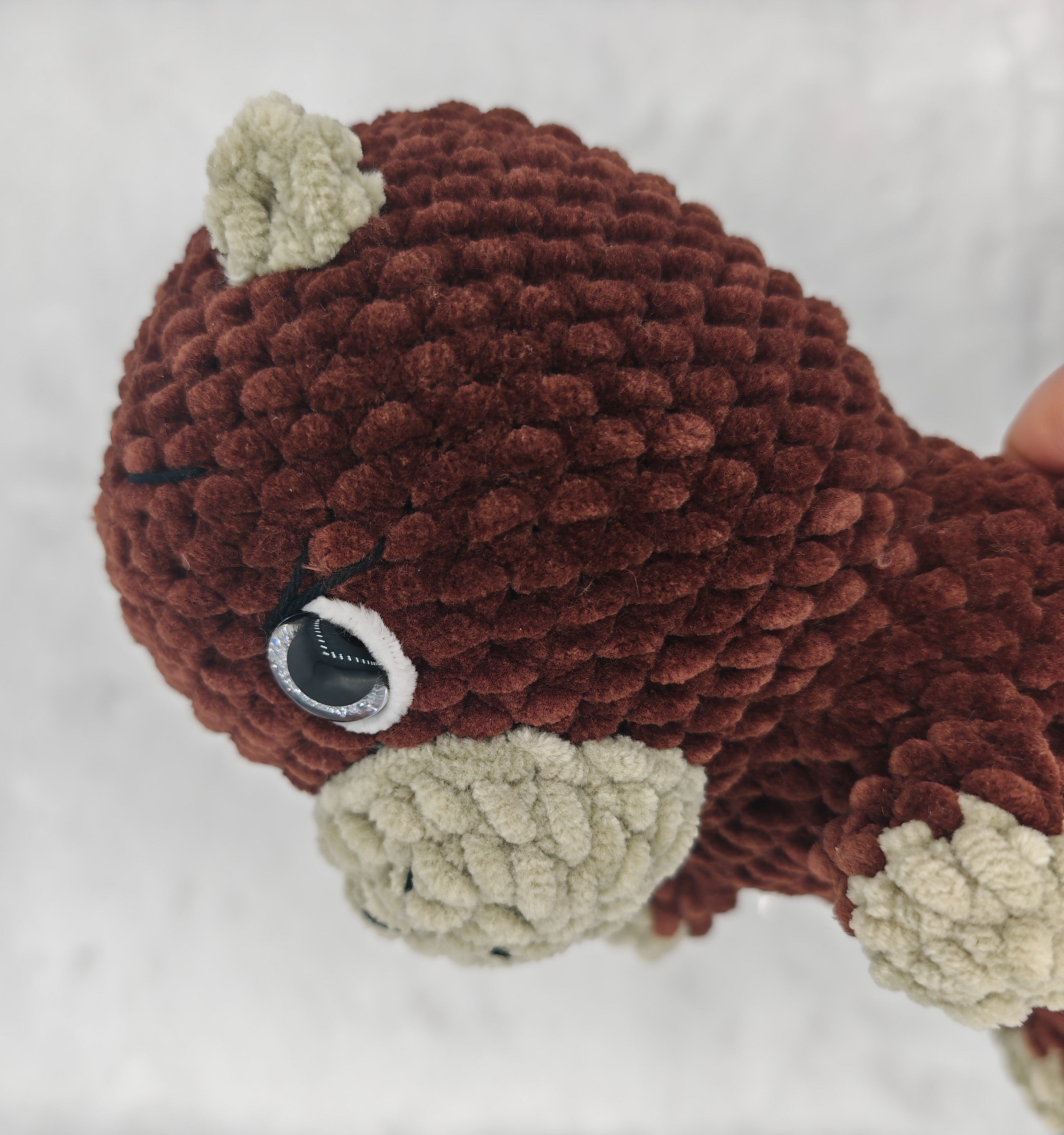 Gehäkeltes Amigurumi Biber Kuscheltier | Handgemachtes Stofftier | Geschenkidee für Kinder & Erwachsene