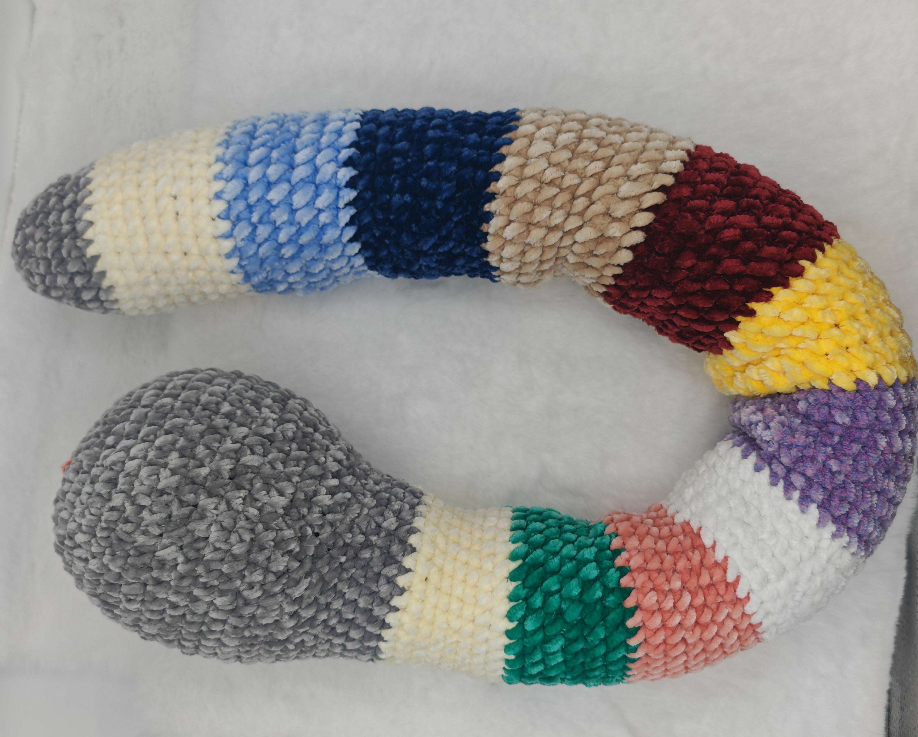 Gehäkelte Amigurumi Schlange | Handgemachtes Kuschelspielzeug & Geschenkidee