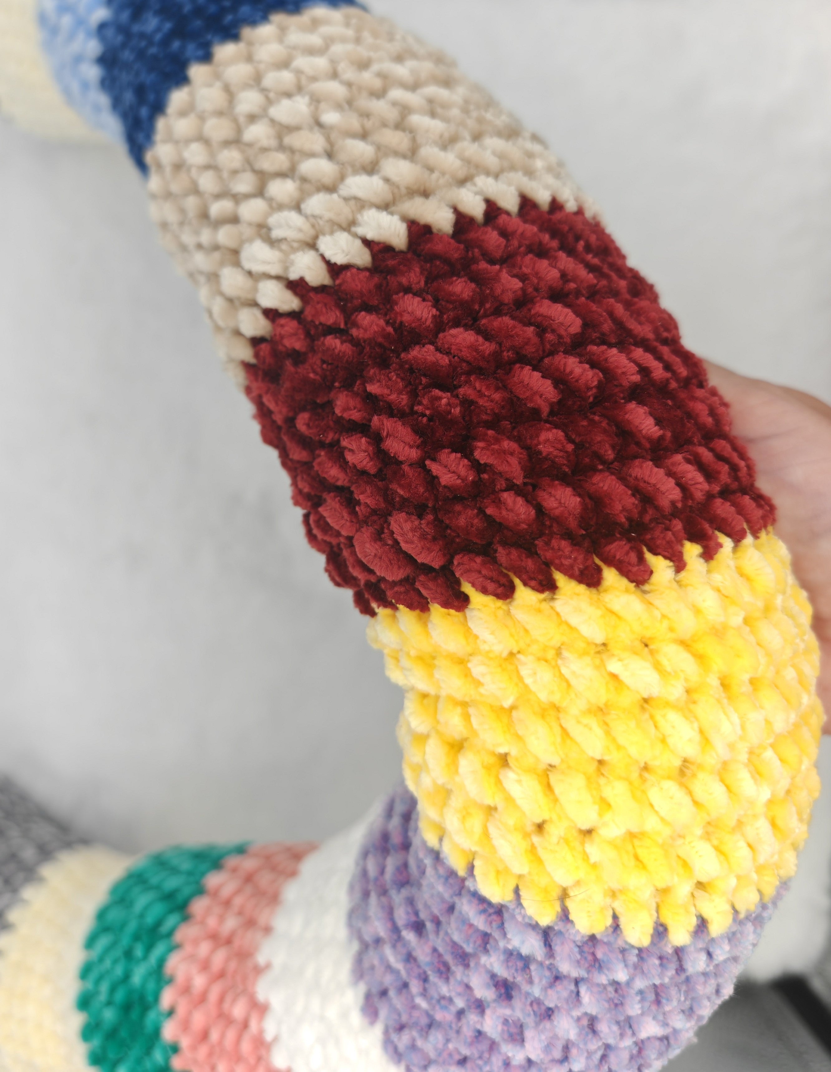 Gehäkelte Amigurumi Schlange | Handgemachtes Kuschelspielzeug & Geschenkidee