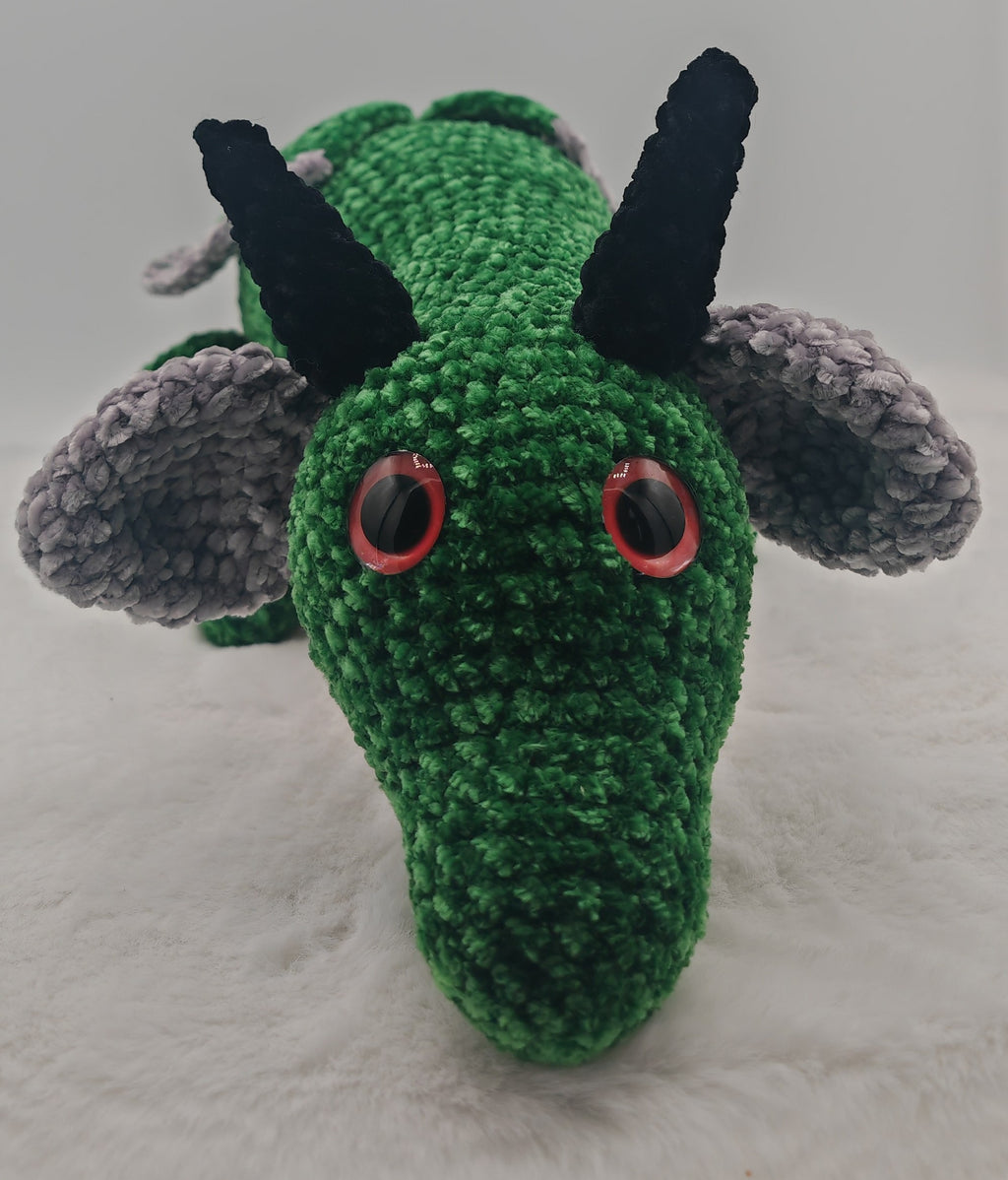Amigurumi Drache gehäkelt | Weiches Stofftier & Deko | Perfektes Geschenk