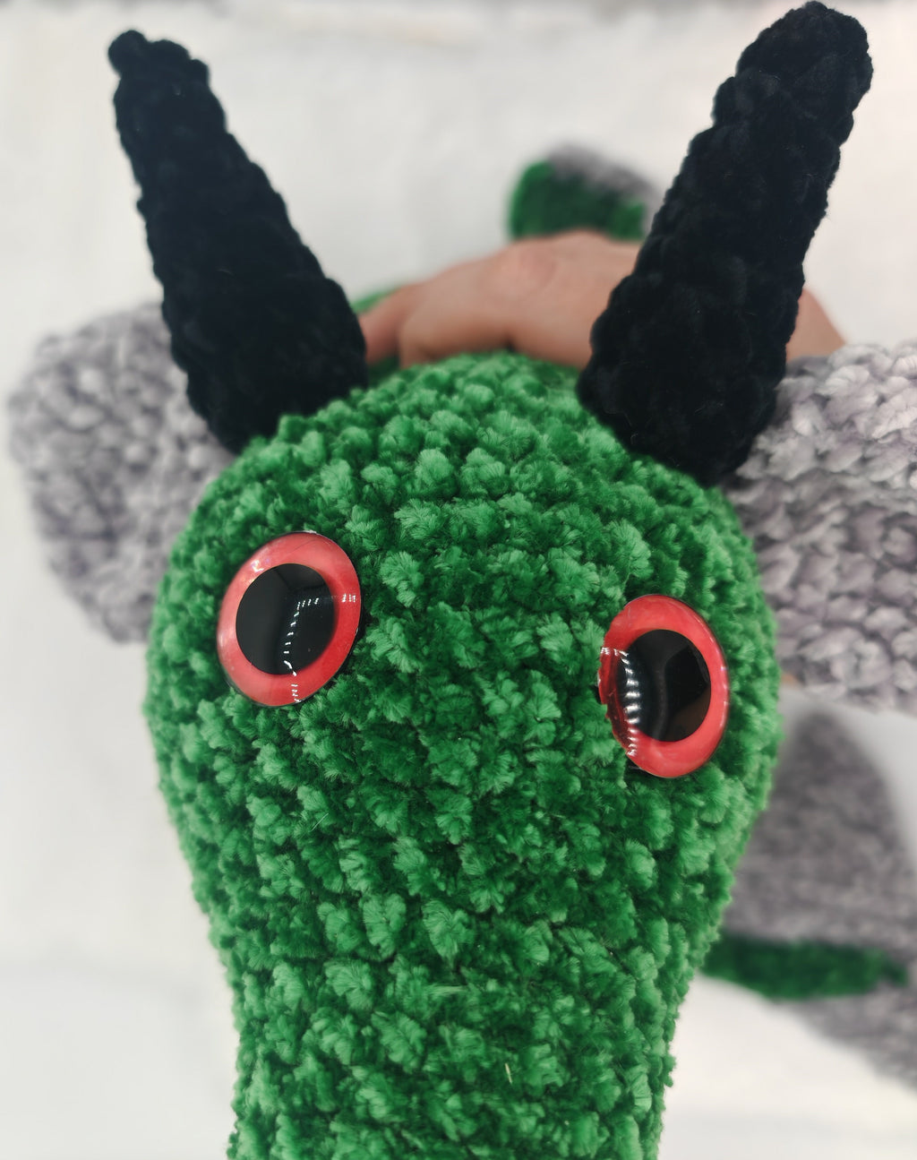 Amigurumi Drache gehäkelt | Weiches Stofftier & Deko | Perfektes Geschenk