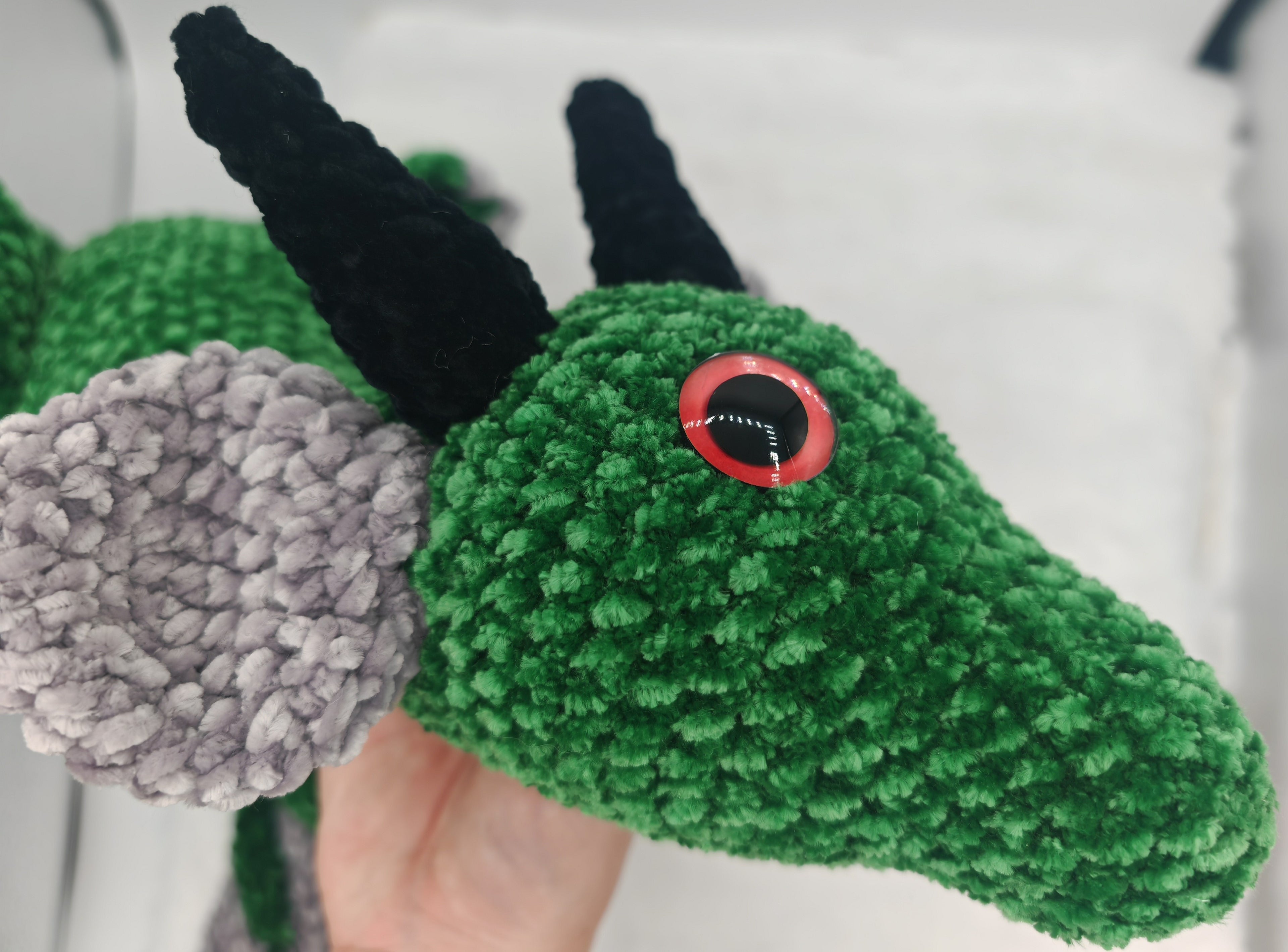Amigurumi Drache gehäkelt | Weiches Stofftier & Deko | Perfektes Geschenk