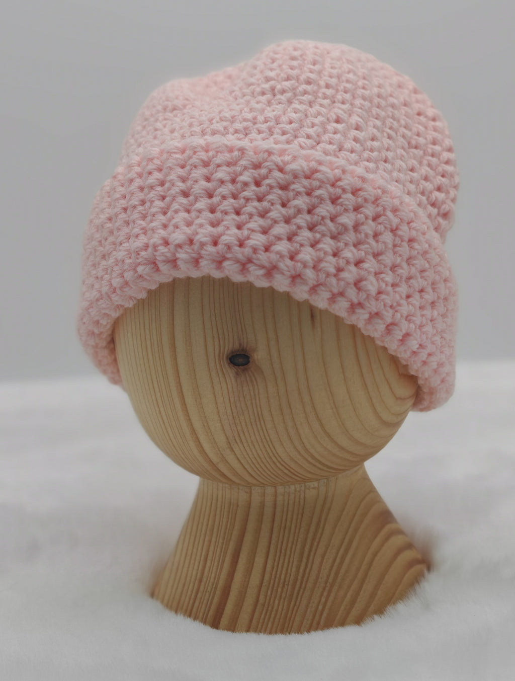 Handgehäkelte Frühchenmütze in Rosa – Weiche Mütze für Frühgeborene & Neugeborene