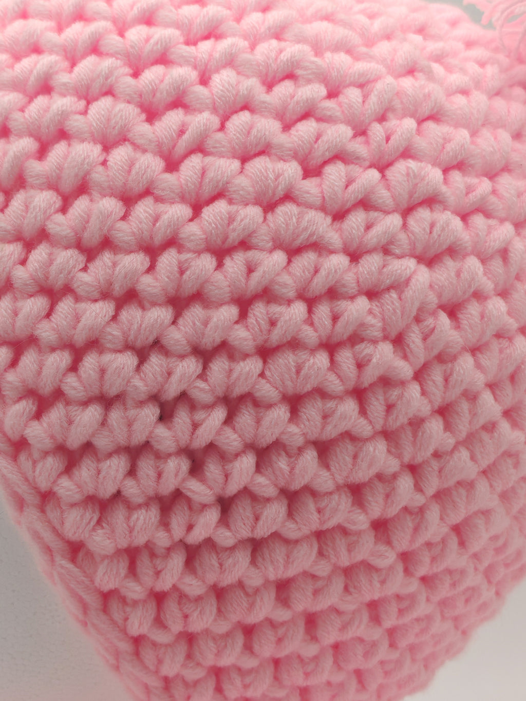 Gehäkeltes Baby- & Kinderset | Mütze mit Bommel & Schal | Rosa | Handgemacht