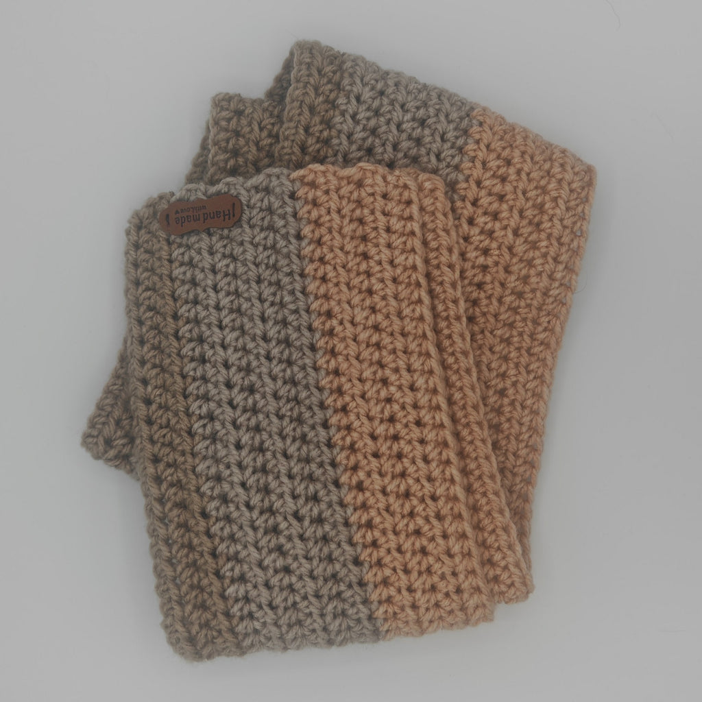 Handgehäkelter Schal in Naturtönen – kuschelig & zeitlos | Unikat