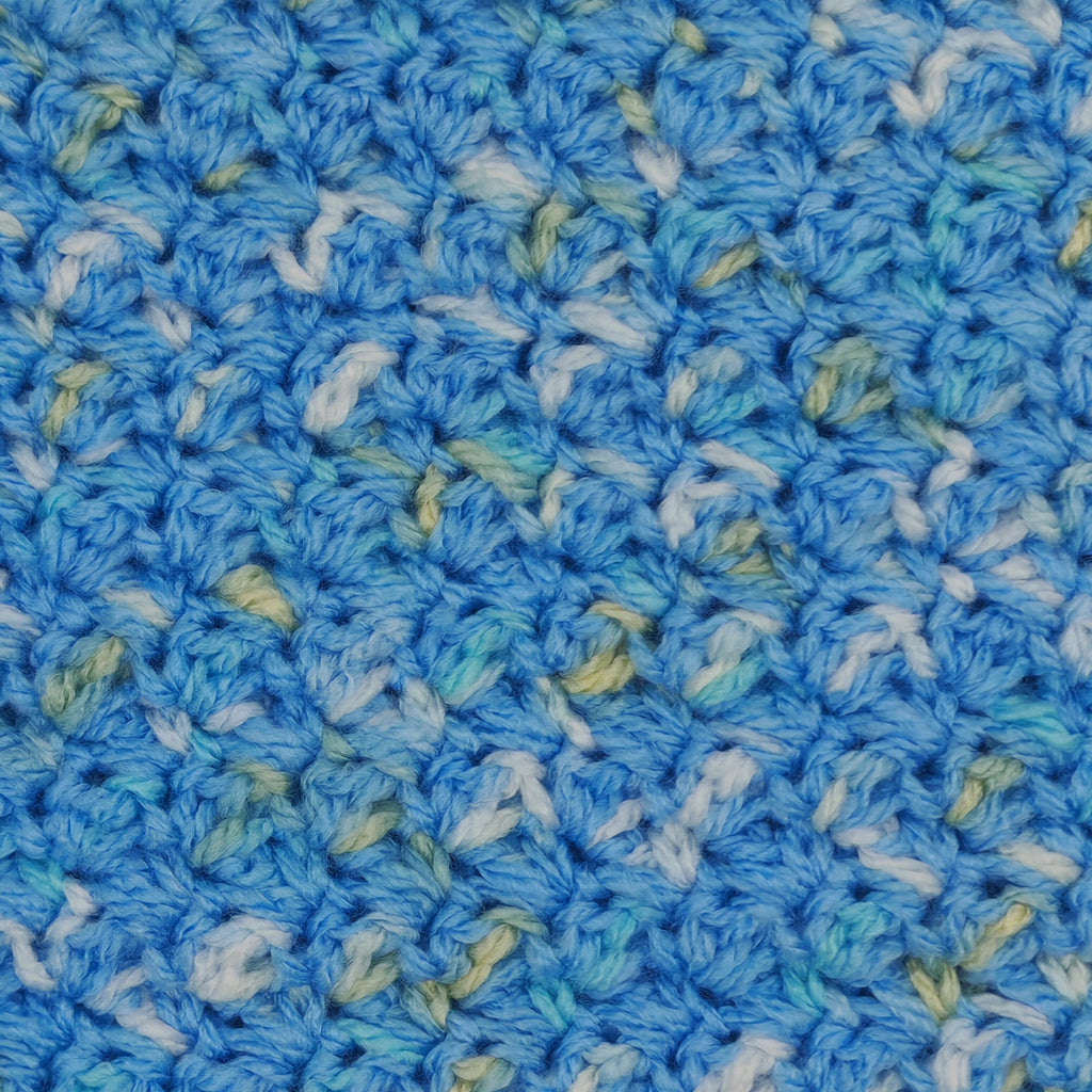 Handgehäkeltes Kissen- & Decken-Set Blau | Struktur Häkeldecke mit Kissen | Handmade Wohnaccessoire | Sofadecke Set Unikat