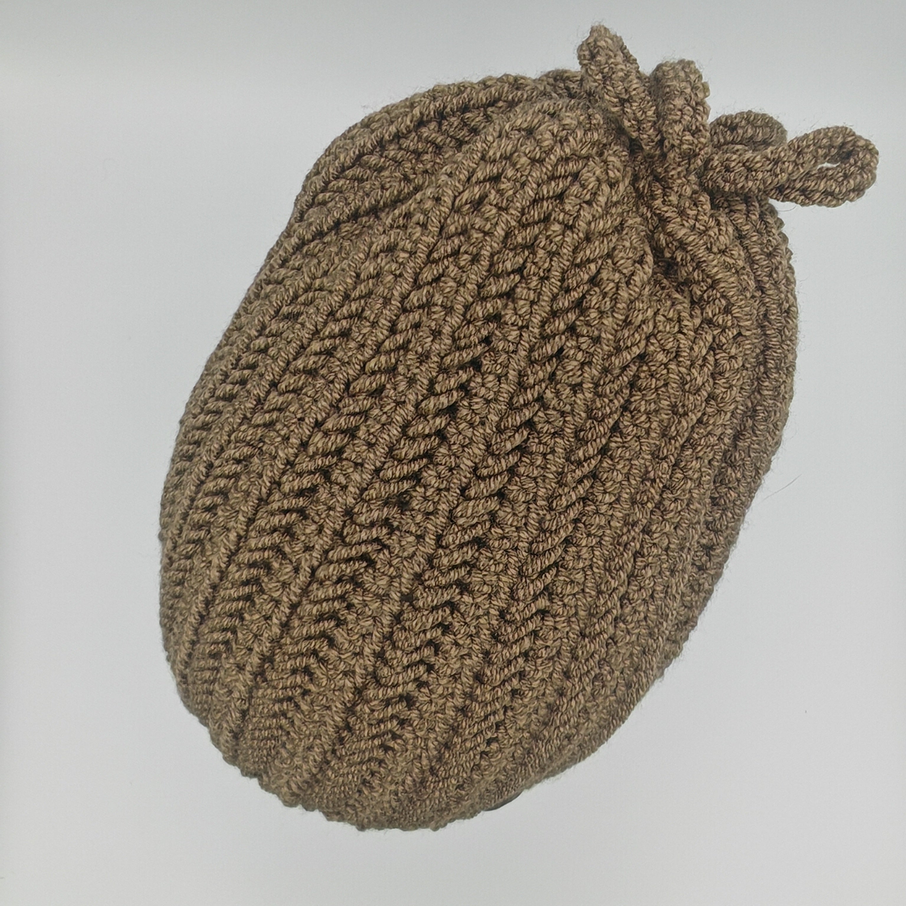 Handgehäkelte Wintermütze | wahlweise mit Bommel oder mit fester Schleife