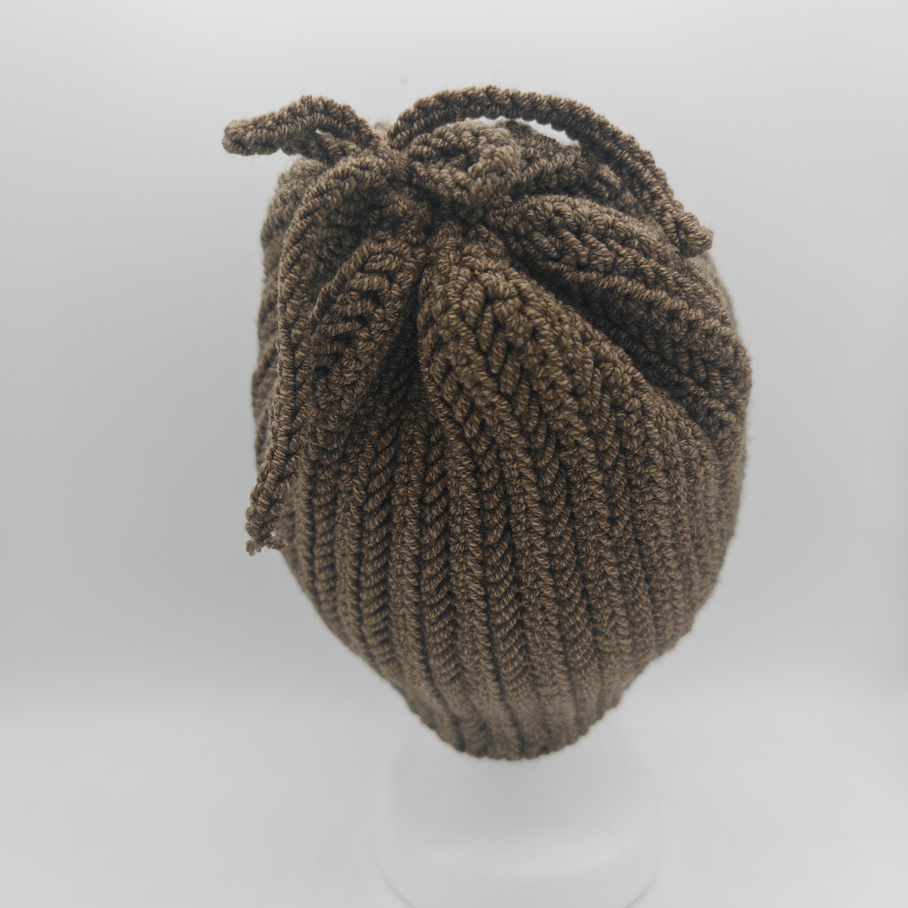 Handgehäkelte Wintermütze | wahlweise mit Bommel oder mit fester Schleife