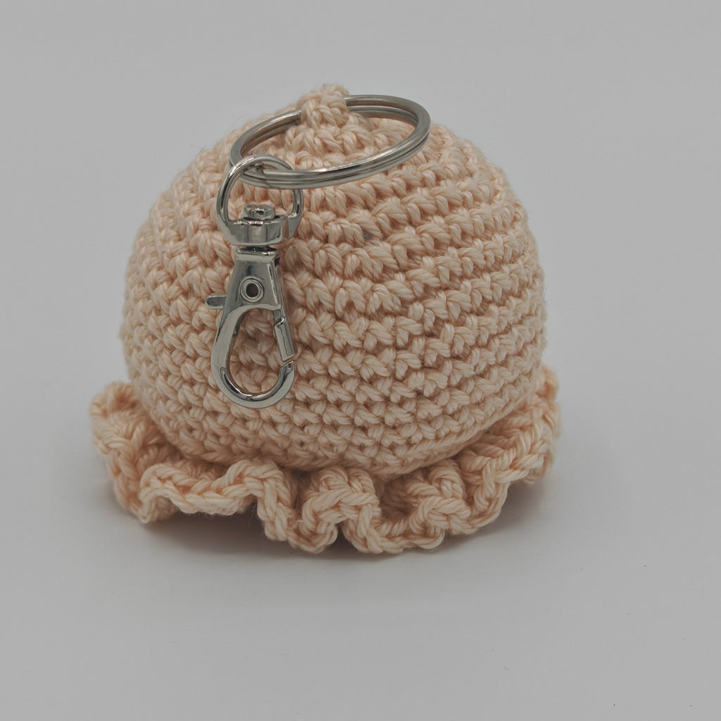 Handgehäkelter Oktopus Schlüsselanhänger – handgemachtes Amigurumi