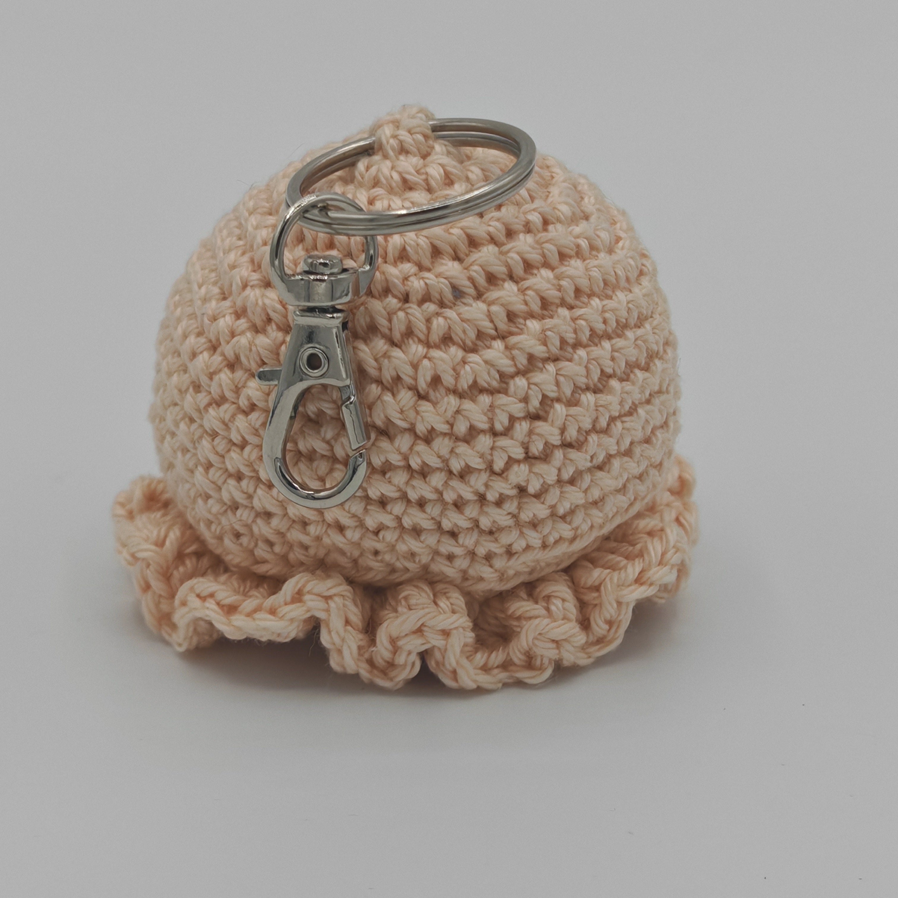 Handgehäkelter Oktopus Schlüsselanhänger – handgemachtes Amigurumi