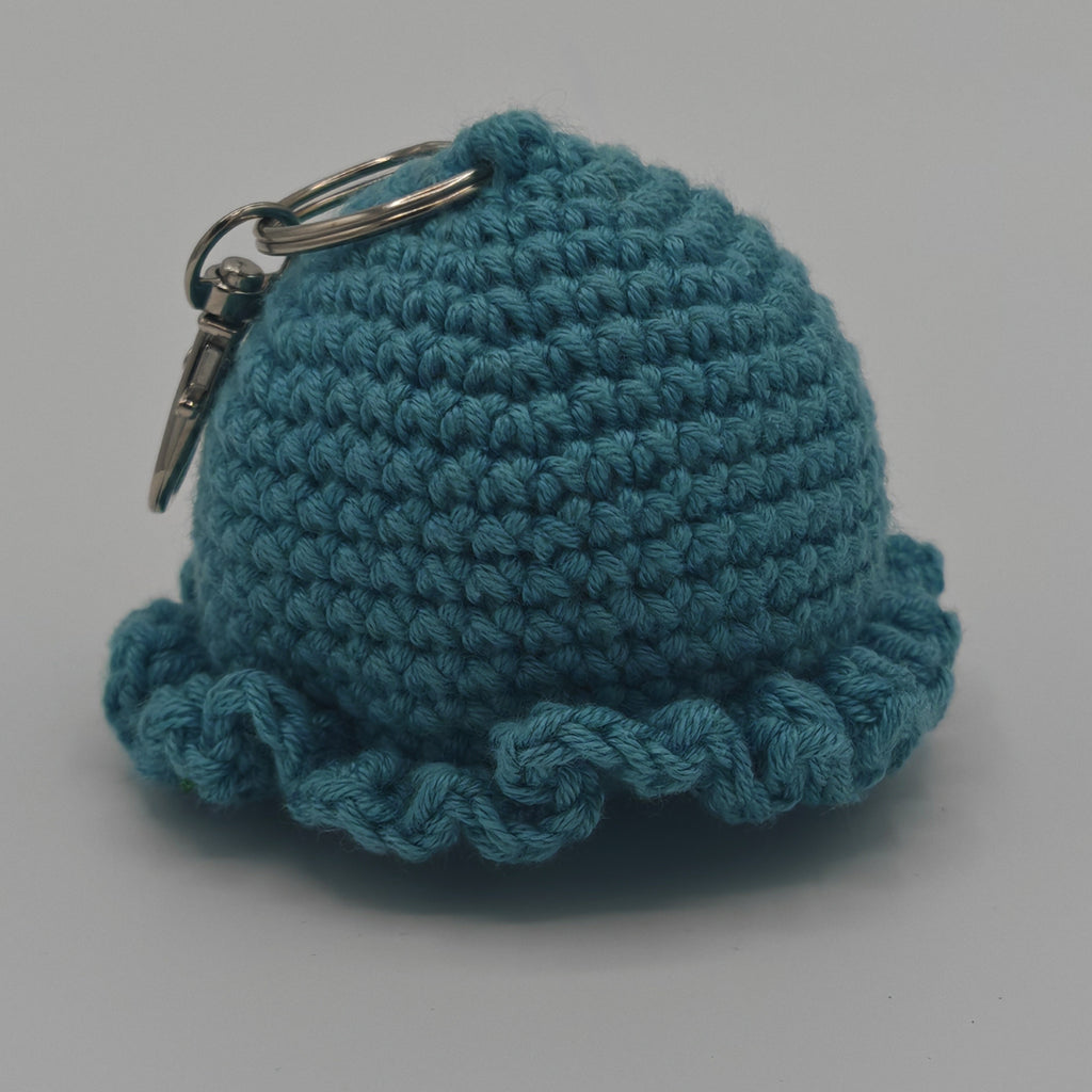 Handgehäkelter Oktopus Schlüsselanhänger – handgemachtes Amigurumi