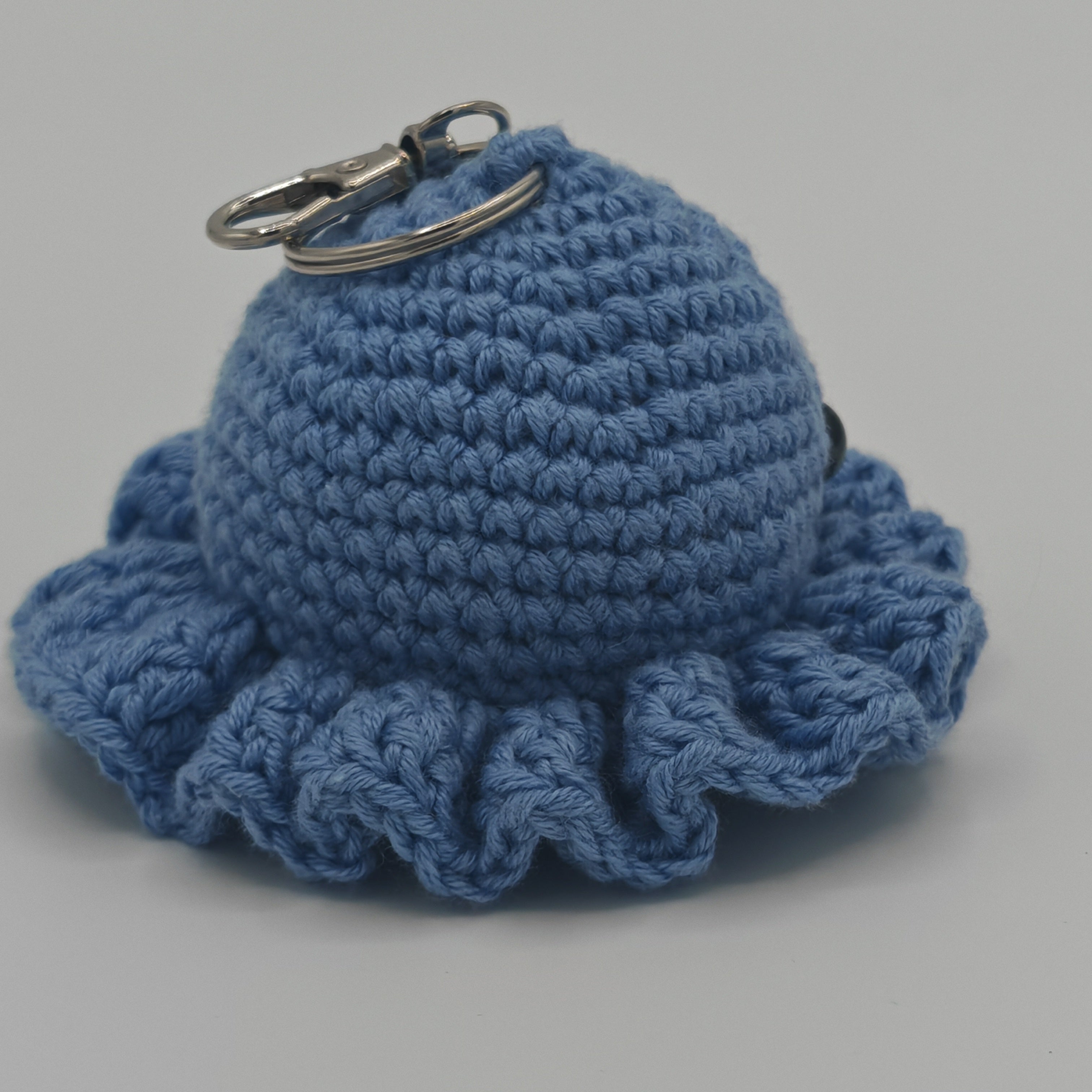 Handgehäkelter Oktopus Schlüsselanhänger – handgemachtes Amigurumi