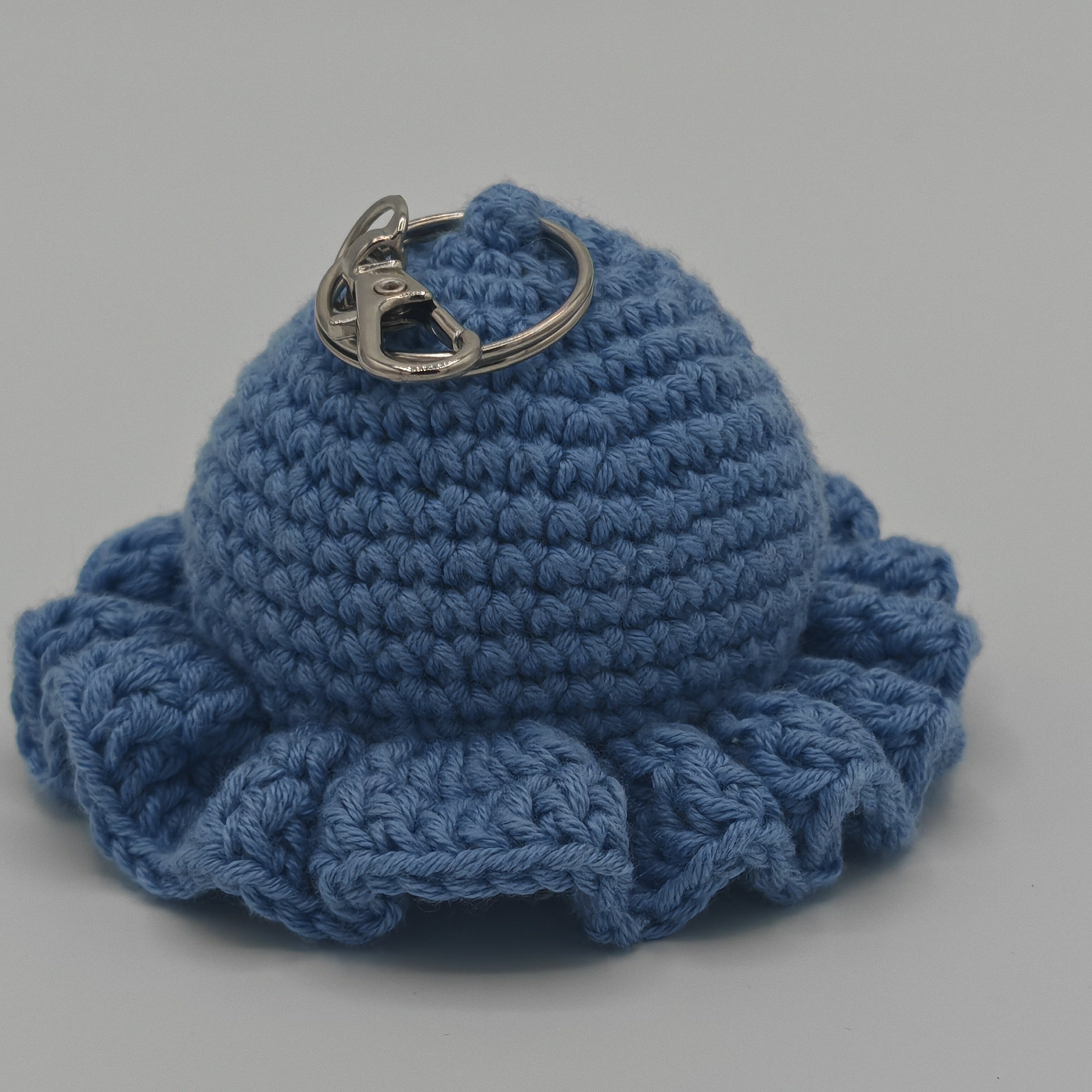 Handgehäkelter Oktopus Schlüsselanhänger – handgemachtes Amigurumi