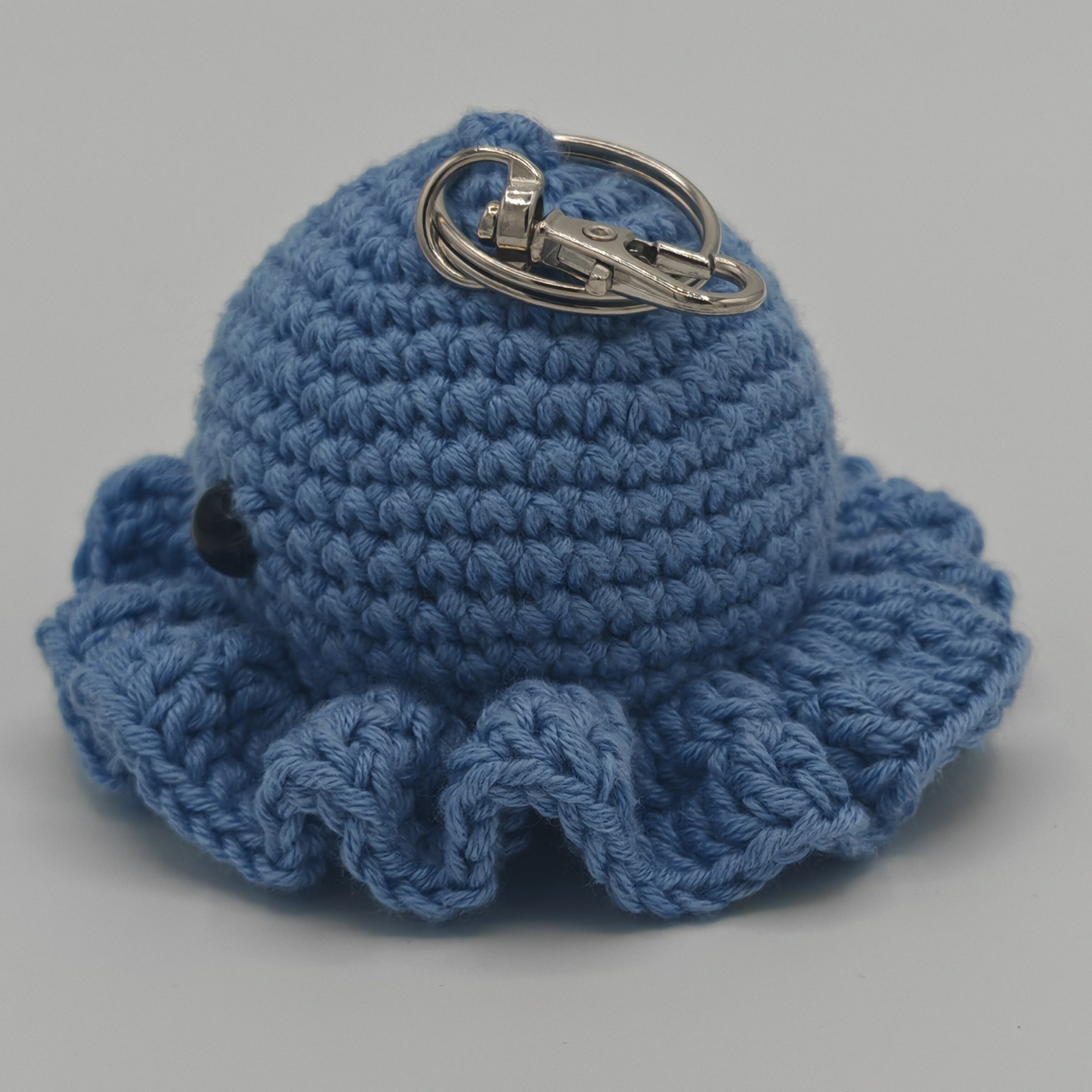 Handgehäkelter Oktopus Schlüsselanhänger – handgemachtes Amigurumi