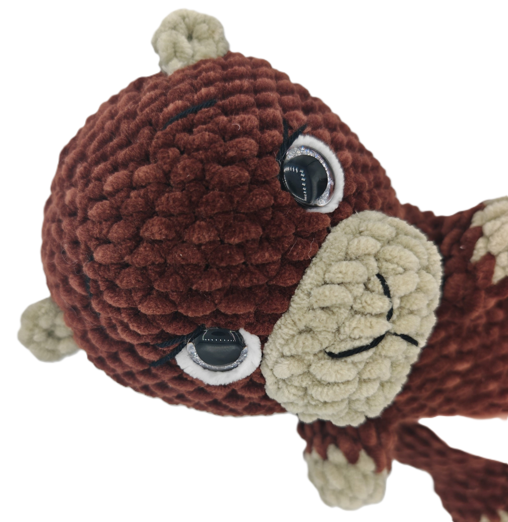 Gehäkeltes Amigurumi Biber Kuscheltier | Handgemachtes Stofftier | Geschenkidee für Kinder & Erwachsene