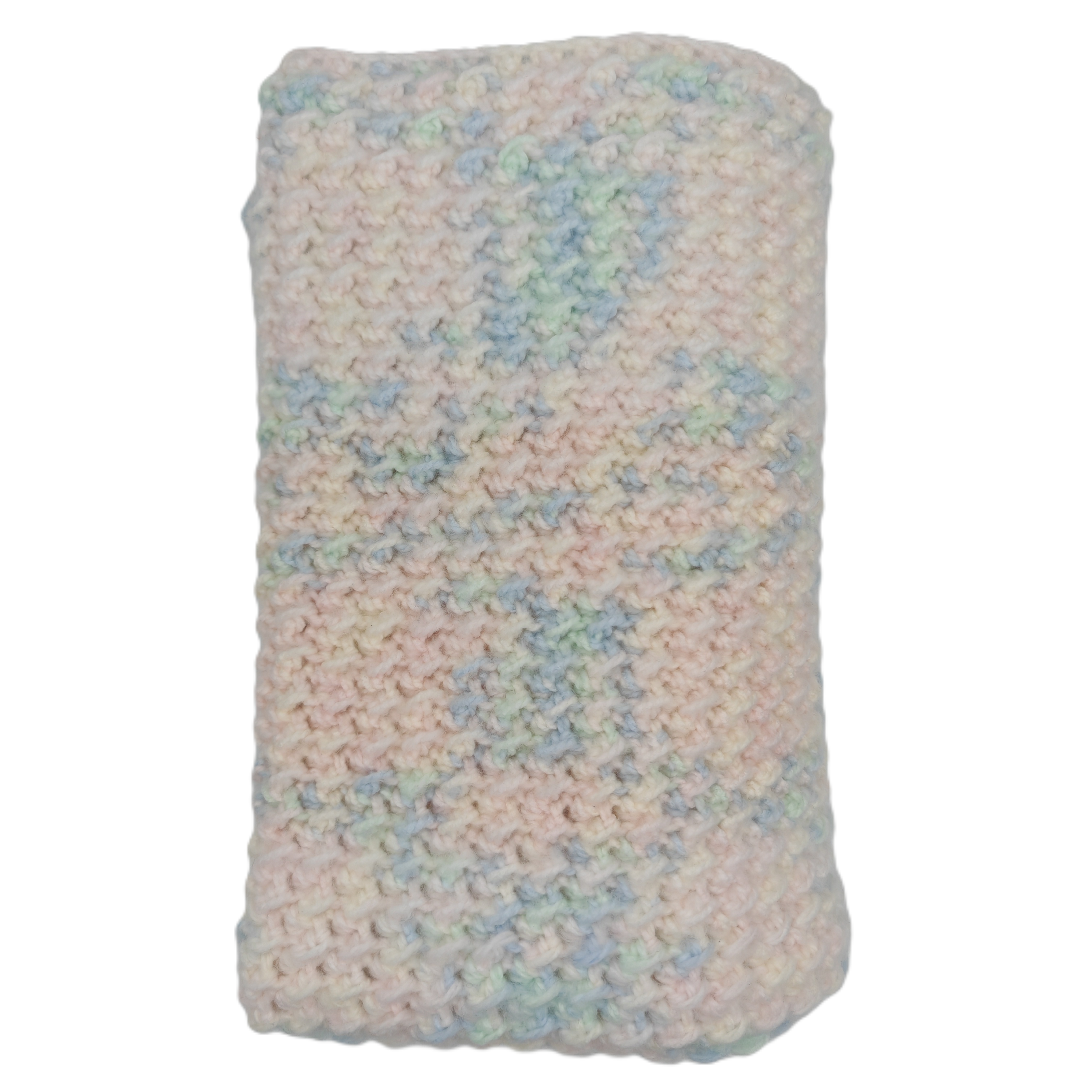 Handgehäkelte Babydecke 70x75 cm | Weiche Häkeldecke in Pastell, Geschenk zur Geburt