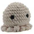 Gehäkelte Kuschel‑Qualle „Jelly“ | Weiches Amigurumi‑Plüschtier handgemacht | Geschenk & Deko (Offwhite)