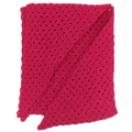 Gehäkeltes Dreieckstuch Pink – Handgemachtes Schultertuch Damen – Boho Häkel Schal – Leichtes Sommertuch