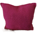 Handgemachtes Häkelkissen in Pink | Weiches Dekokissen für Sofa & Schlafzimmer