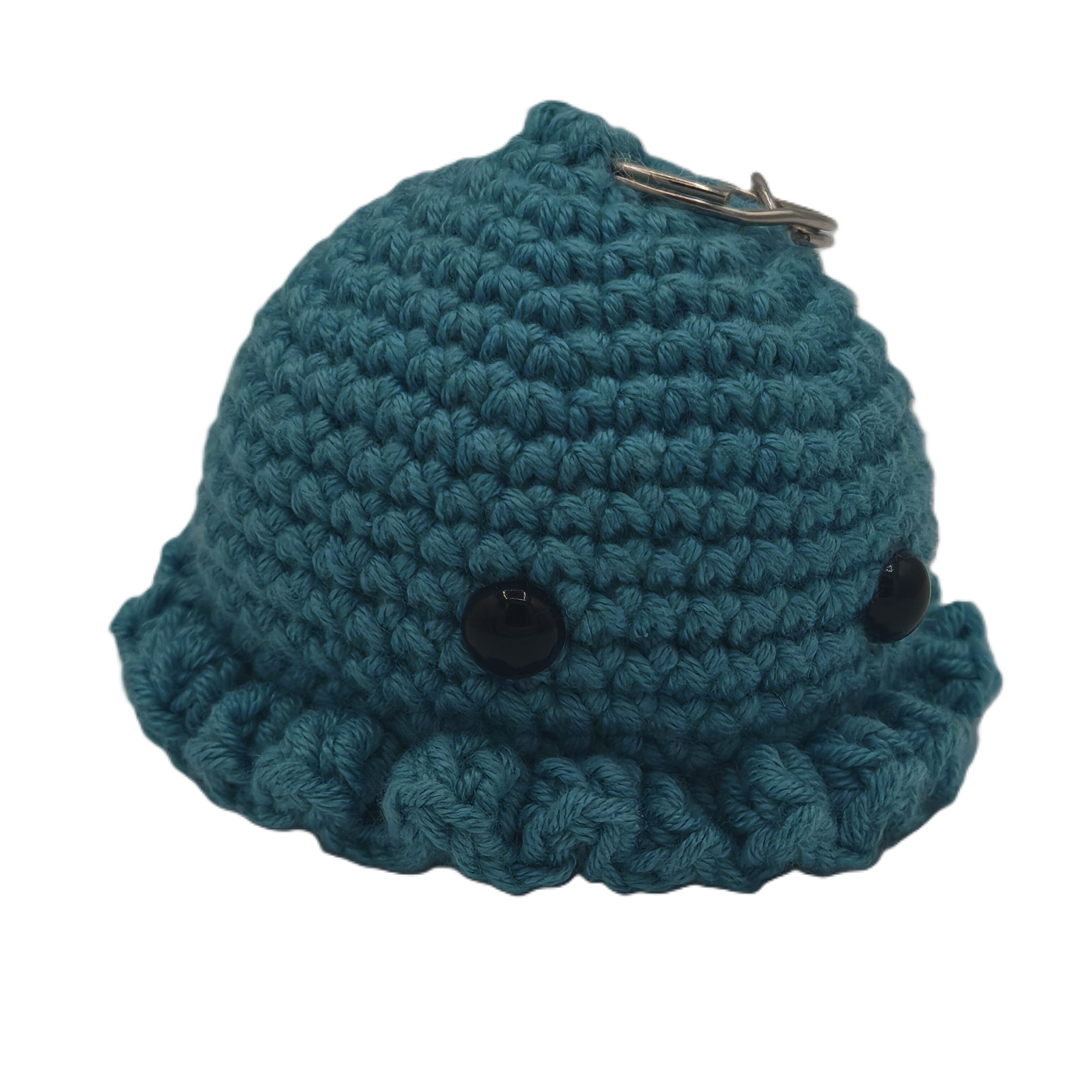 Handgehäkelter Oktopus Schlüsselanhänger – handgemachtes Amigurumi