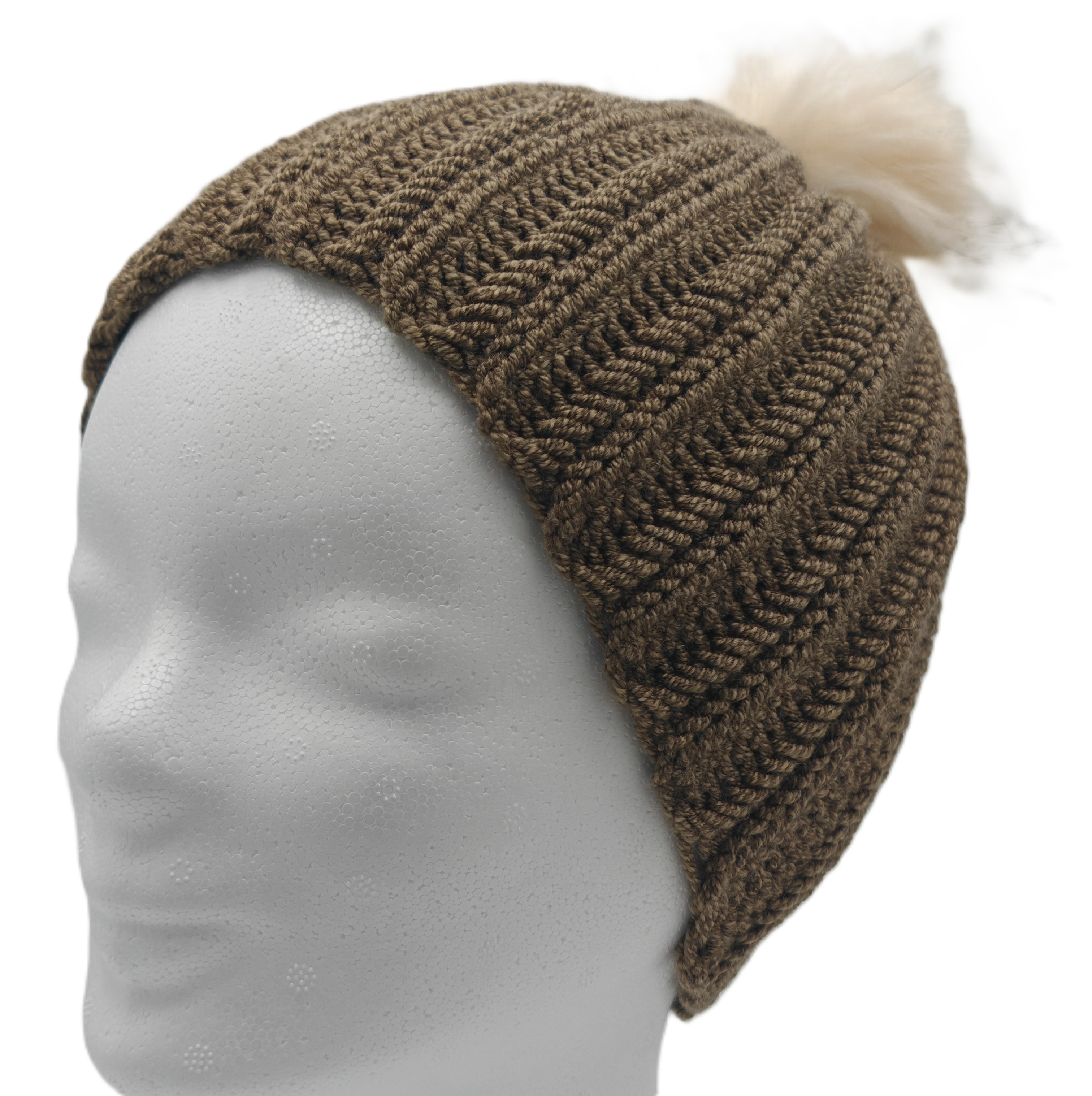 Handgehäkelte Wintermütze | wahlweise mit Bommel oder mit fester Schleife